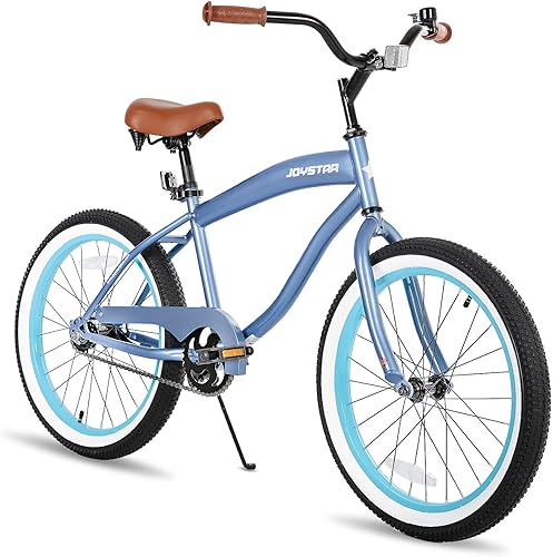 JOYSTAR Bicicleta de crucero de playa de 20 pulgadas, 24 pulgadas, 26 pulgadas, para niñas, niños, hombres y mujeres, bicicletas de crucero para