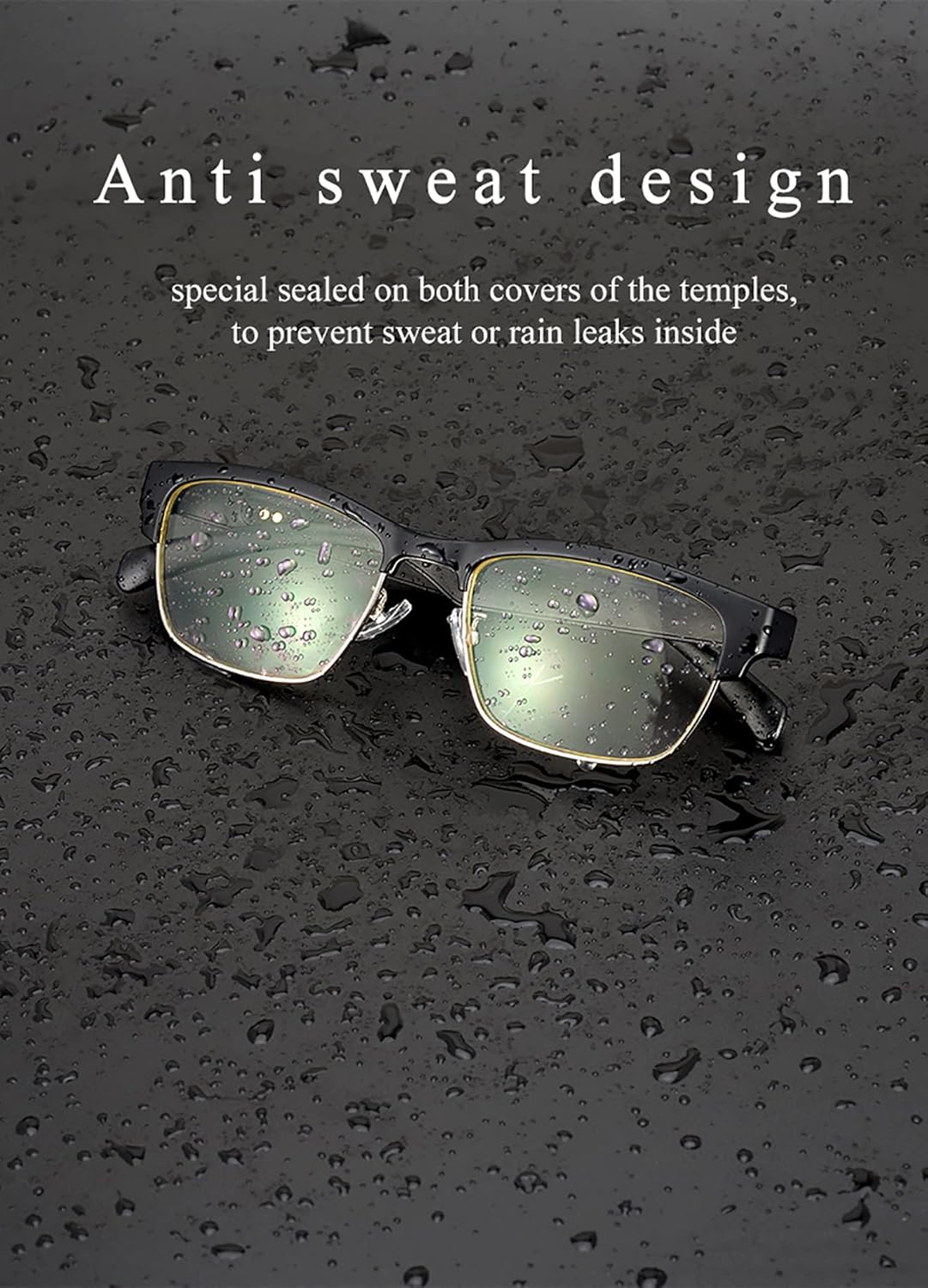 Anti Blue Light Bluetooth Glasses for Women,Smart Bluetooth Glasses for Men, Indoor and Outdoor Dedicated Wireless Glasses,Including Accessories Cleaning Cloth x1,Charging Line x1,Bluetooth Glasses x1