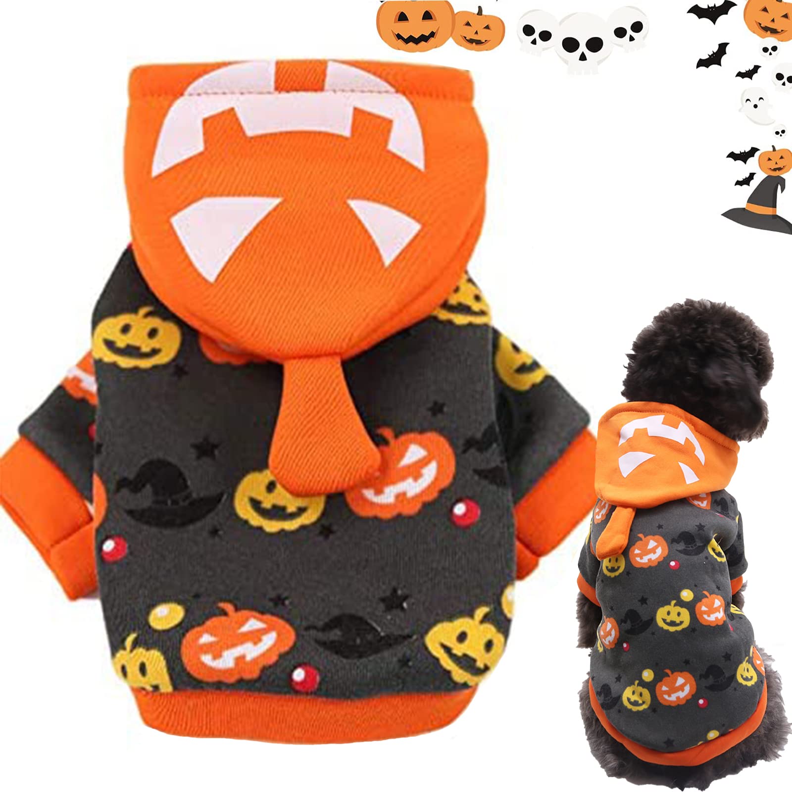Halloween Disfraz Perro,Disfraces De Halloween para Mascotas,Disfraces Perro Mascota,Disfraz De Halloween del Gatos Perros,Adecuado para Perros Pequeños A Medianos Gatos (3-4.25KG,L)