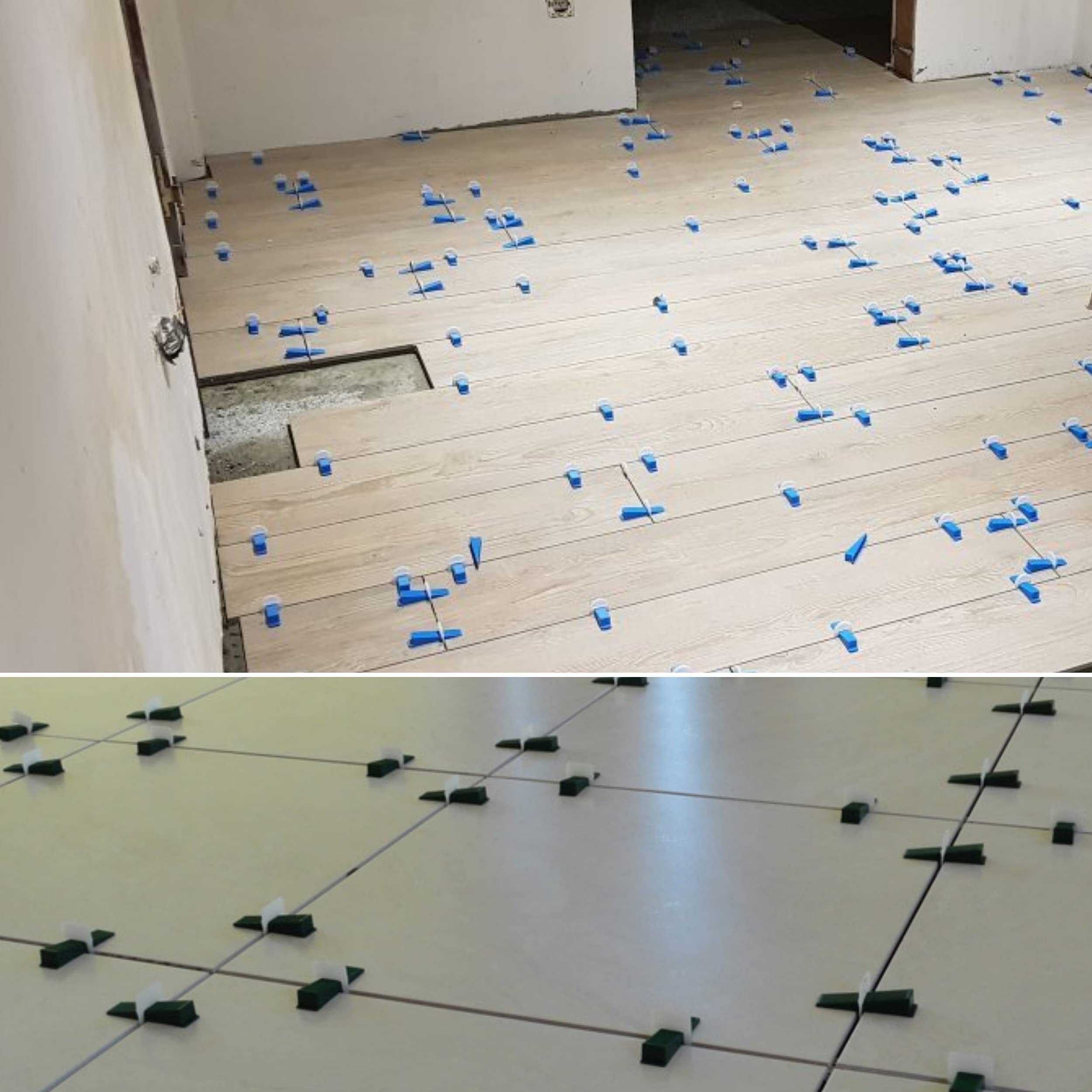 Croisillons Auto-nivelants Pour Carrelage, Largeur De Joint De 1 Mm Et Hauteur De Carreaux De 3 à 15 Mm, 100 Pièces, Système De Nivellement Carreaux, Aide à La Pose, Outils Carrelages, Entretoises