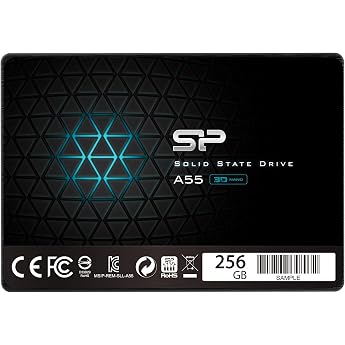 Silicon Power SSD 256GB 3D NAND SATA3 6 GB/s 2.5 Inch 7mm PS4 Tested 3 Year Warranty A55 Series