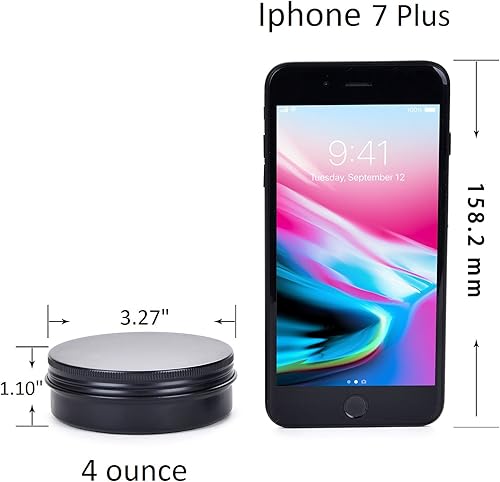 Miniatura 5 de TMO Contenedor de latas de aluminio de 4 onzas, paquete de 24 recipientes redondos con tapa de tornillo, tarros de metal para almacenamiento de