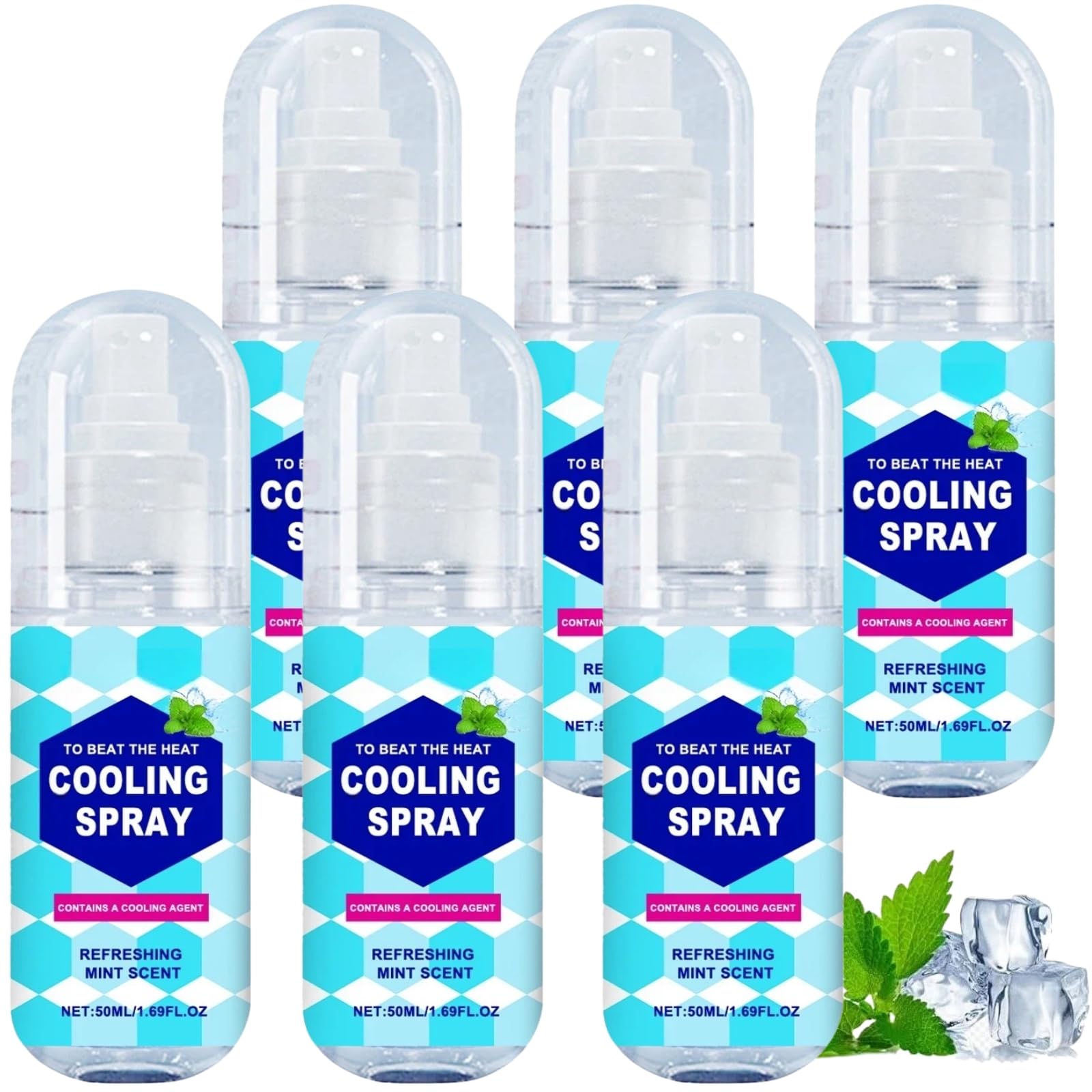 Spray chłodzący na gorące dni, natychmiastowe opakowania chłodzące na sprzęt kempingowy, spray do ciała dla pracowników outdoorowych do chłodzenia latem, nietłusty, kojący płyn na gorące dni, spray do