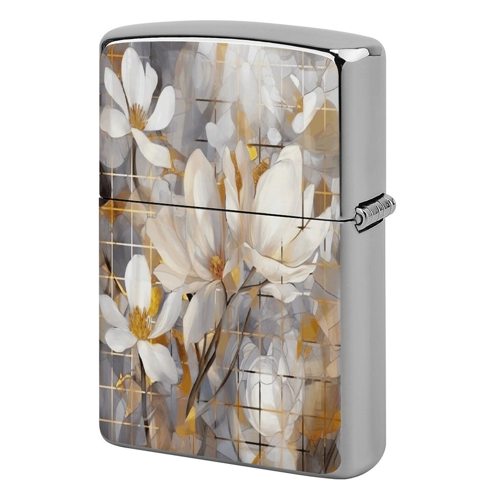 Fekiloot Style Gold And Gray Lighter Case Cover Lighter Holder