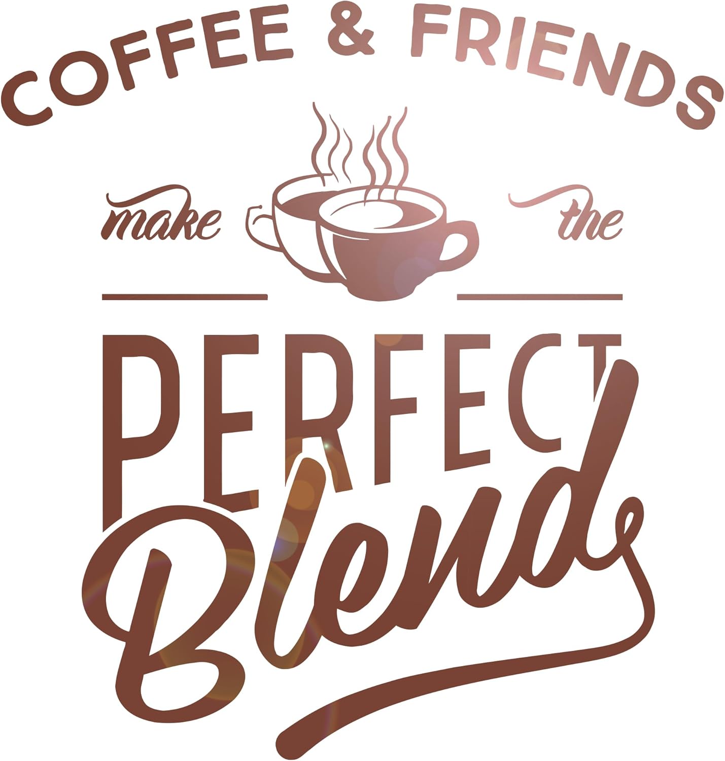 Vinyl Wall Decal Coffee and Friends Cup of Coffee House Cafe Bar Kitchen Quote Stickers Mural Large Decor (g2756) Black