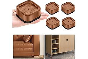 Stackable 4-Pack Adjustable Furniture Raisers [1-3 Inch]