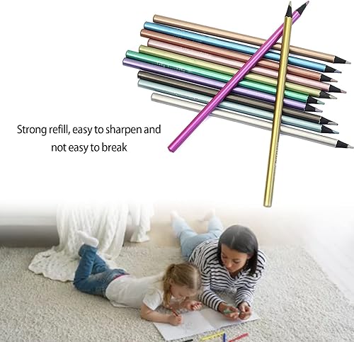 Miniatura 5 de Lápices de colores, 24 colores pintados a mano, lápices de dibujo, lápices de bocetos para manualidades, pintura, bocetos, diseño, álbumes de