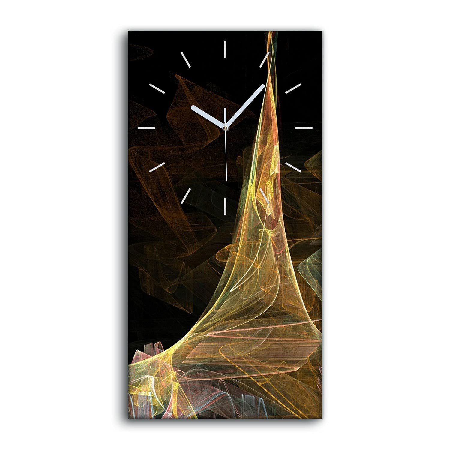 Art Fractal Numérique Horloge sur Toile Design Mains Blanches