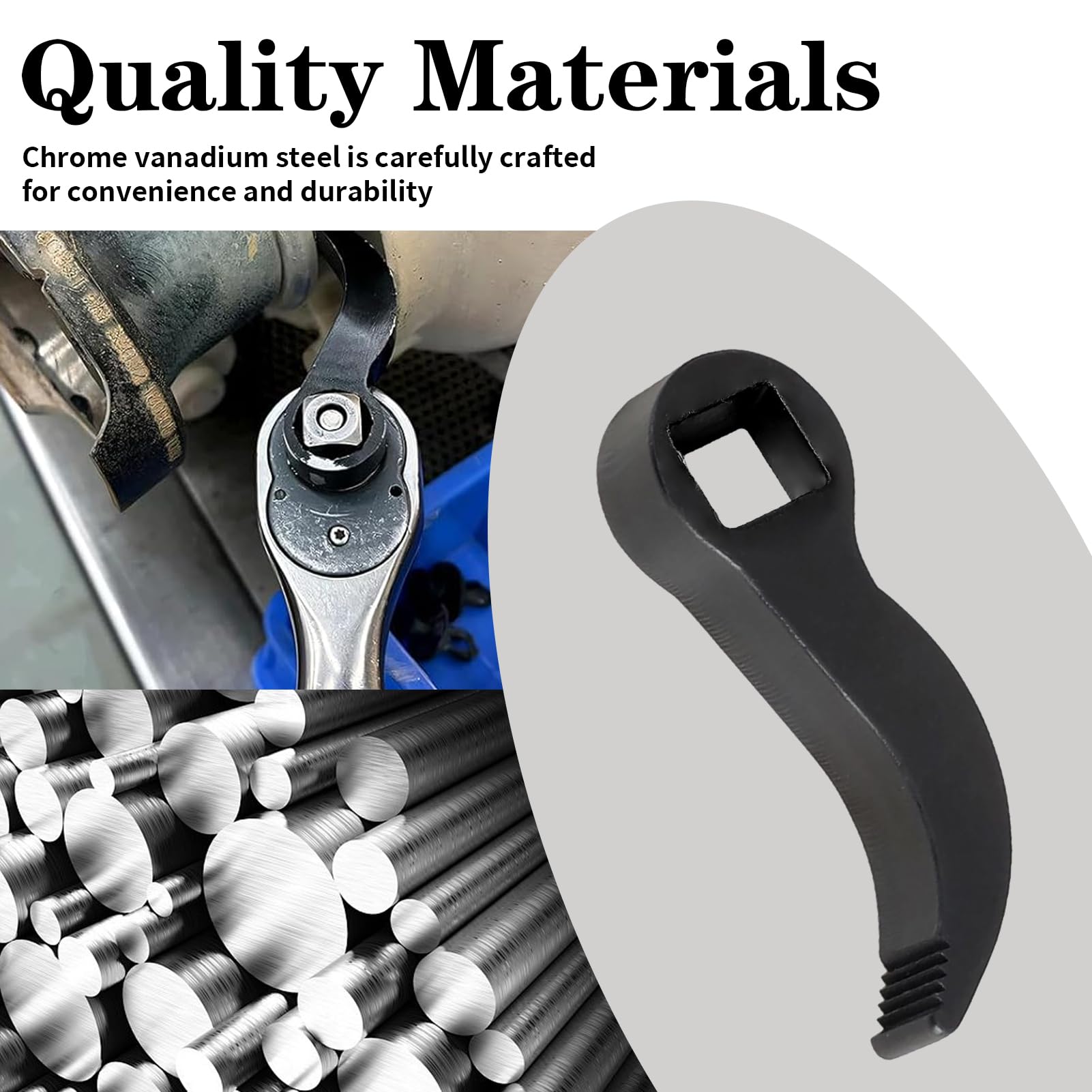 Strumento Adattatore Piede Di Porco, Adattatore Crowbar, Testa Di Porco, Strumenti per Cricchetti da 1/2 Pollici, Teste a Cricchetto, Drop Pry Bar Crowbar Tools per Spazi Ristretti