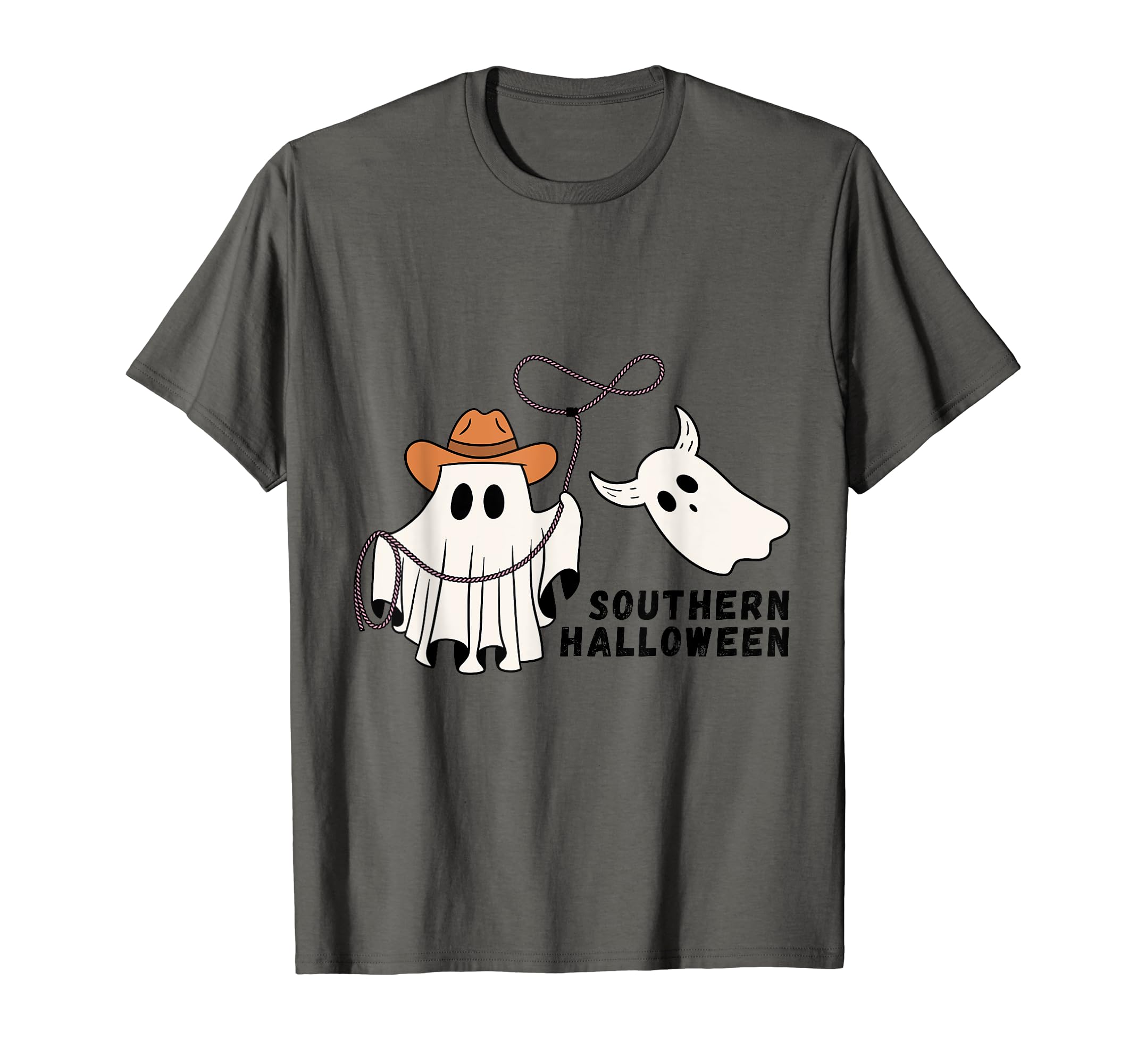 Southern-style Halloween. Cowboy and Bull Ghost T-Shirt