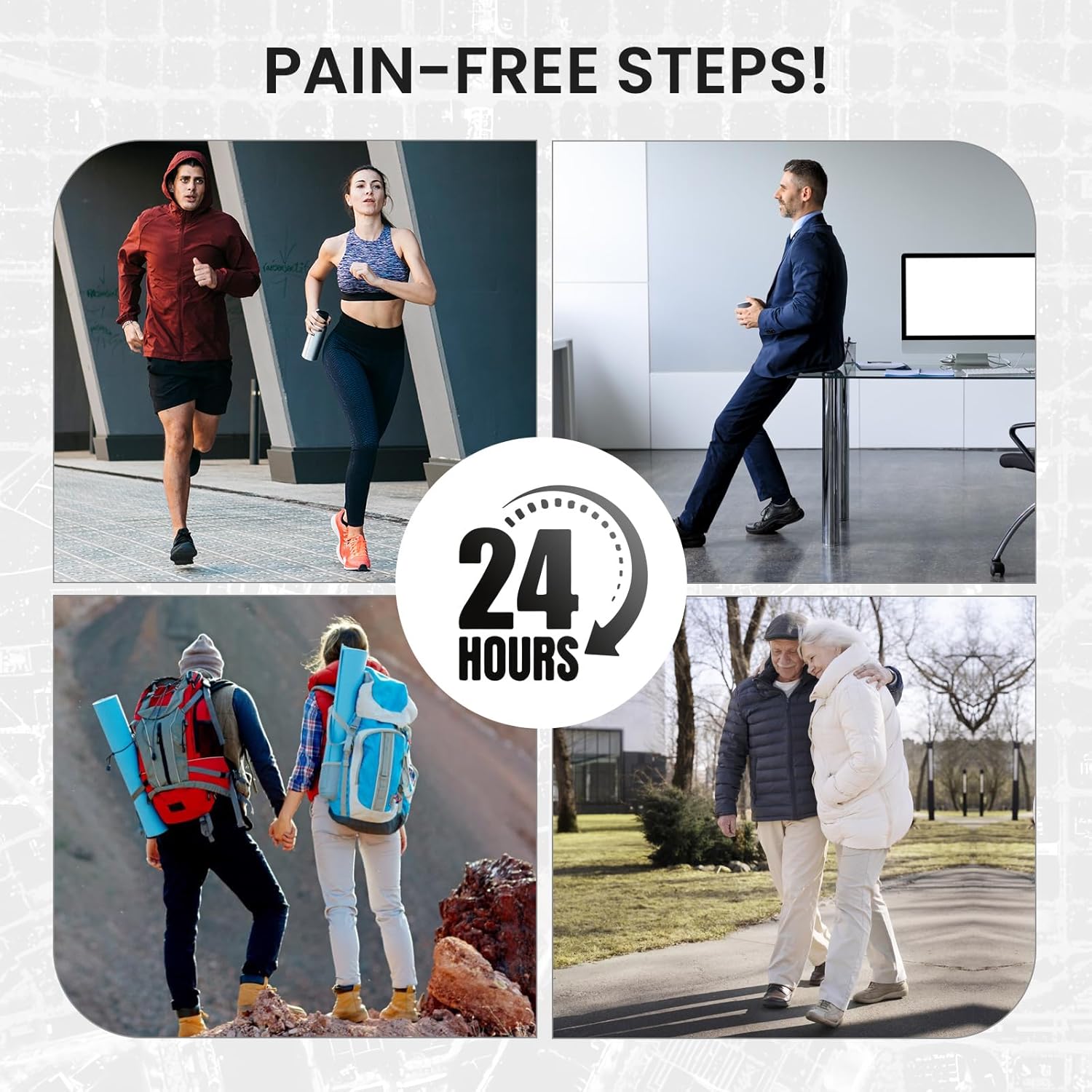 Bukihome Running Shoe Inserts for Women & Men, Lightweight Running Insoles with Heel Cushion for Hiking, Walking, Standing All Day-Relief Plantar Fasciitis Foot Pain– Men 7-8|Women 9-10-size M - Image 4