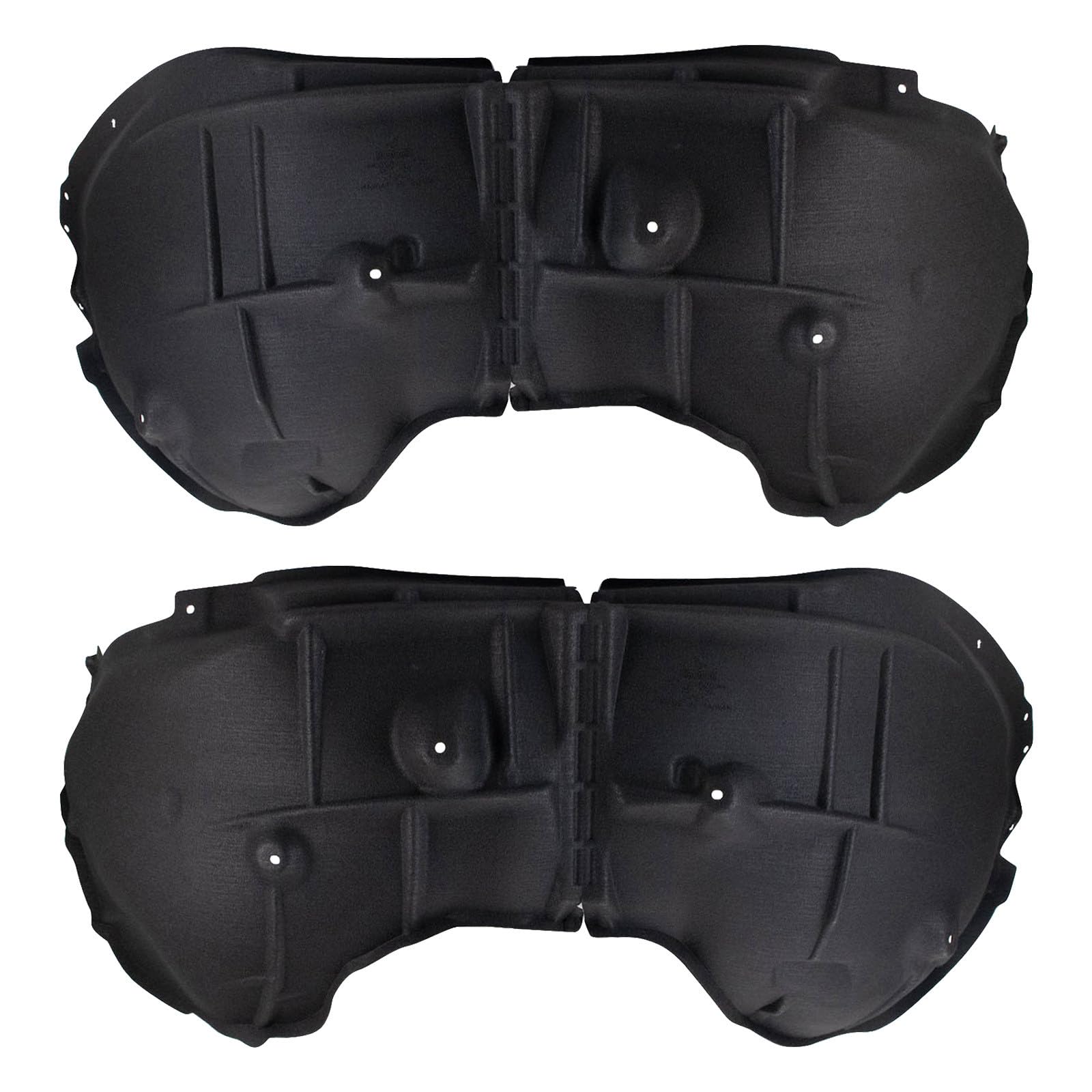 TRQ Front Driver and Passenger Side Inner Fender Liner Set | For 2019-2023 GMC Sierra 1500