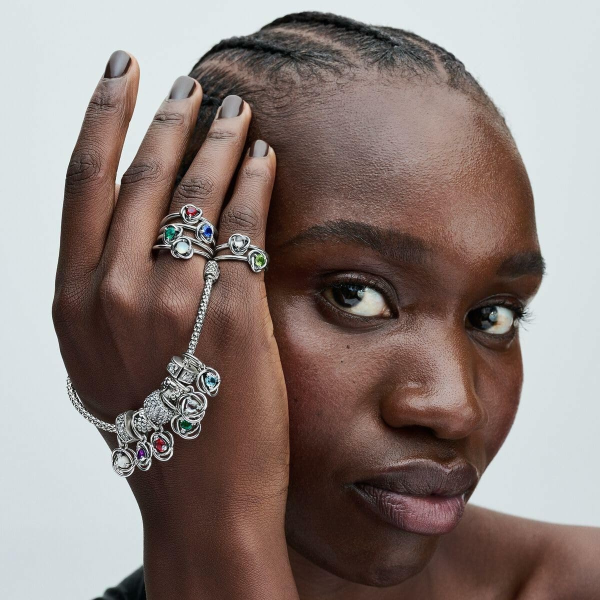 PANDORA Moments Eternity Circle Dangle Charm - Sterling Silver Charm with Man-Made Crystal & Cubic Zirconia - Jewelry for Women - Includes Gift Box - Image 5