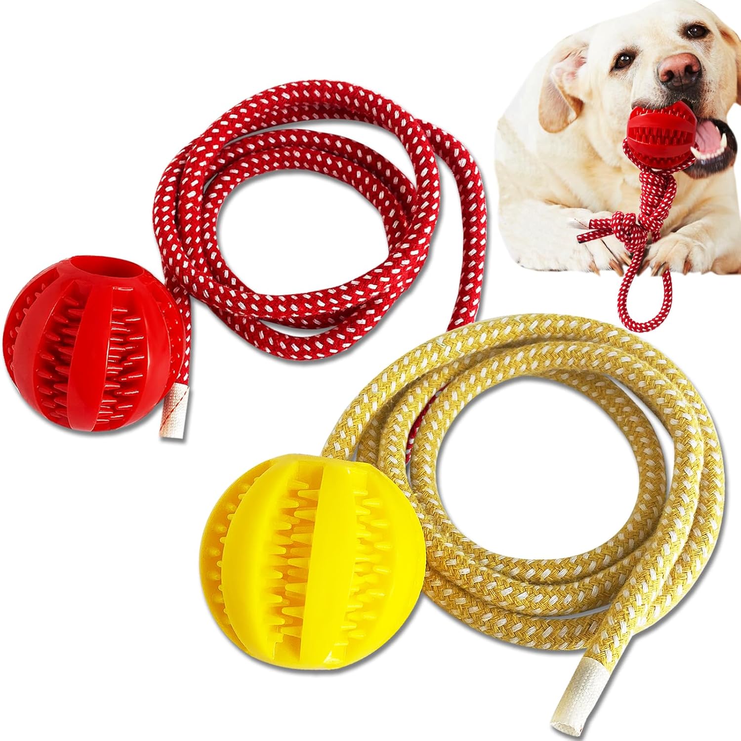 Pet Ball Dog Toy Ball Toy Dog Ball with Rope pet Interactive Toy Rope Dog Ball Toy Throwing