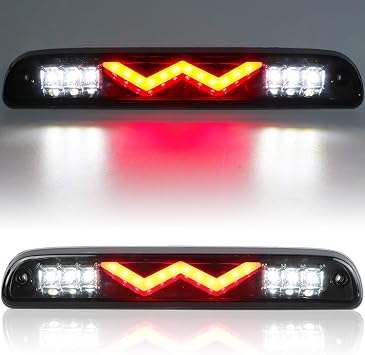 3rd Third Brake Light for 1999-2016 Ford F250 F350 Super Duty, for Ranger 1993-2011, for 2001-2005 Explorer Sport Trac, for 1994-2009 Mazda B series, Cargo Light Center High Mount LED Lamp