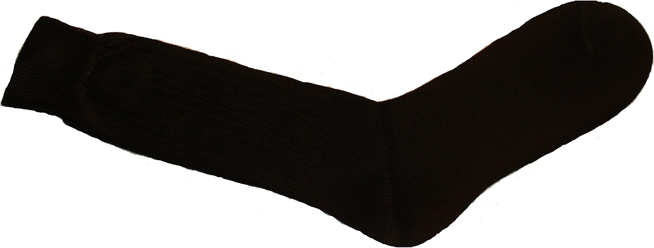 Alpaca Knit Pair of Dress Socks Fair Trade Black Peru One Size Lg 8-11 Unisex