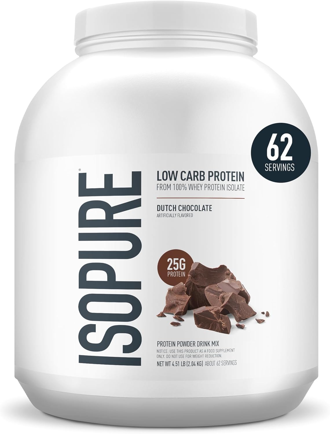 Isopure Low Carb 100% Pure Whey Isolate Protein Powder
