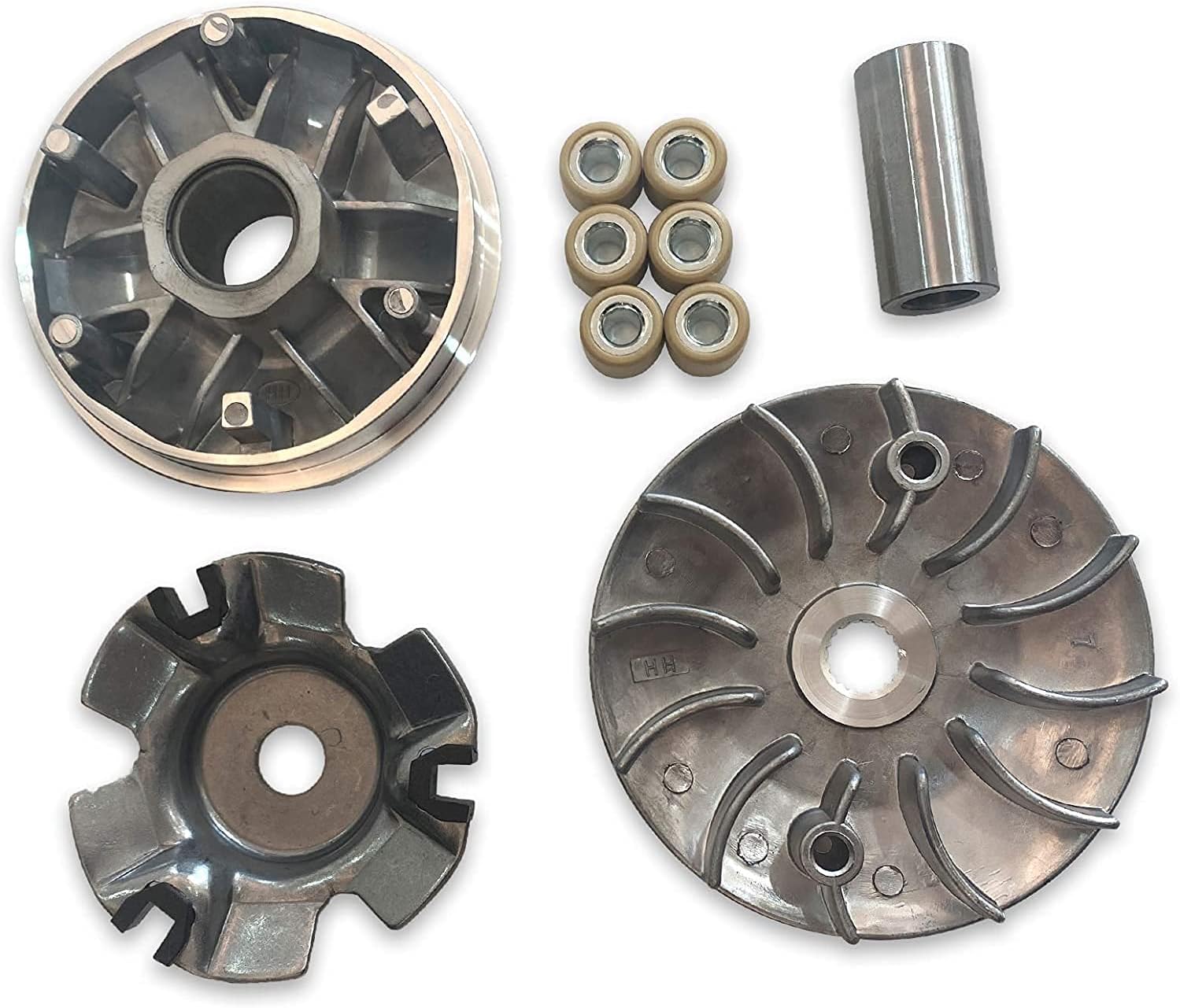 Gy6 150cc High Performance clutch set，include clutch Assembly and Variator Assembly with High Performance 842 belt, fit for GY6 125cc And 150cc 4-Stroke Engine Scooter ATV Taotao