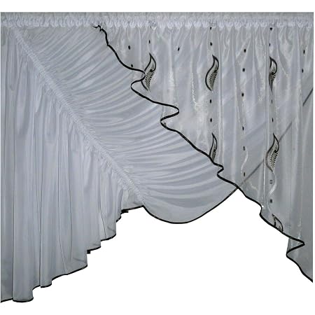 Fk Lampen Top Fertig Gardine Aus Voile Neu Design Set Schone Kuche Mit Krauselband Ag6 Modern Amazon De Haushalt Wohnen 