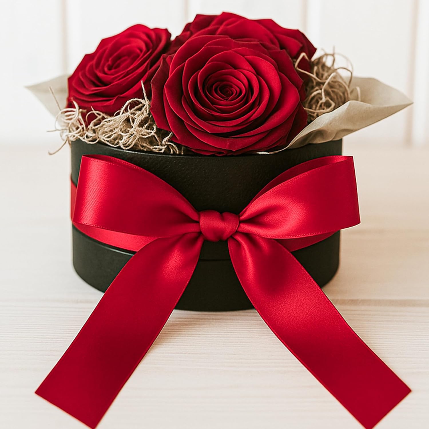 Fullive 1 1/2 In Ribbon for Gift Wrapping, 30 Yards Wine Red Valentines Ribbon, Polyester Ribbon for Flower Bouquet for Wedding Valentines Day Decorations DIY Bows Wrapping Bouquet Floral Arrangements - Image 4