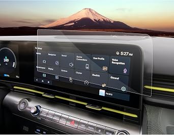 SXCY for 2024 2025 2026 Hyundai Kona Screen Protector 12.3 Inch 2024 2025 2026 Kona Accessories Touchscreen Navigation Display Screen Cover[2PCS Nano][GPS Right Screen]