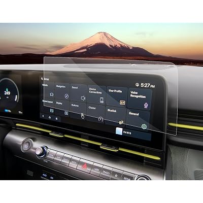 SXCY for 2024 2025 2026 Hyundai Kona Screen Protector 12.3 Inch 2024 2025 2026 Kona Accessories Touchscreen Navigation Display Screen Cover[2PCS Nano][GPS Right Screen]