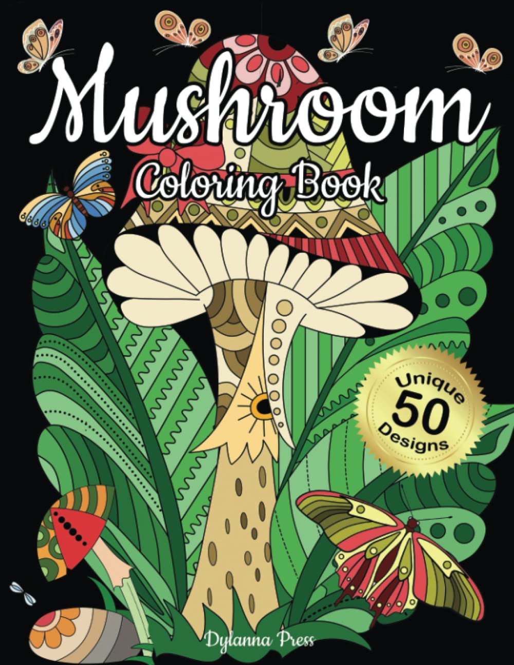 Mushroom Coloring Book: Amazon.co.uk: Dylanna Press: 9781647902209: Books