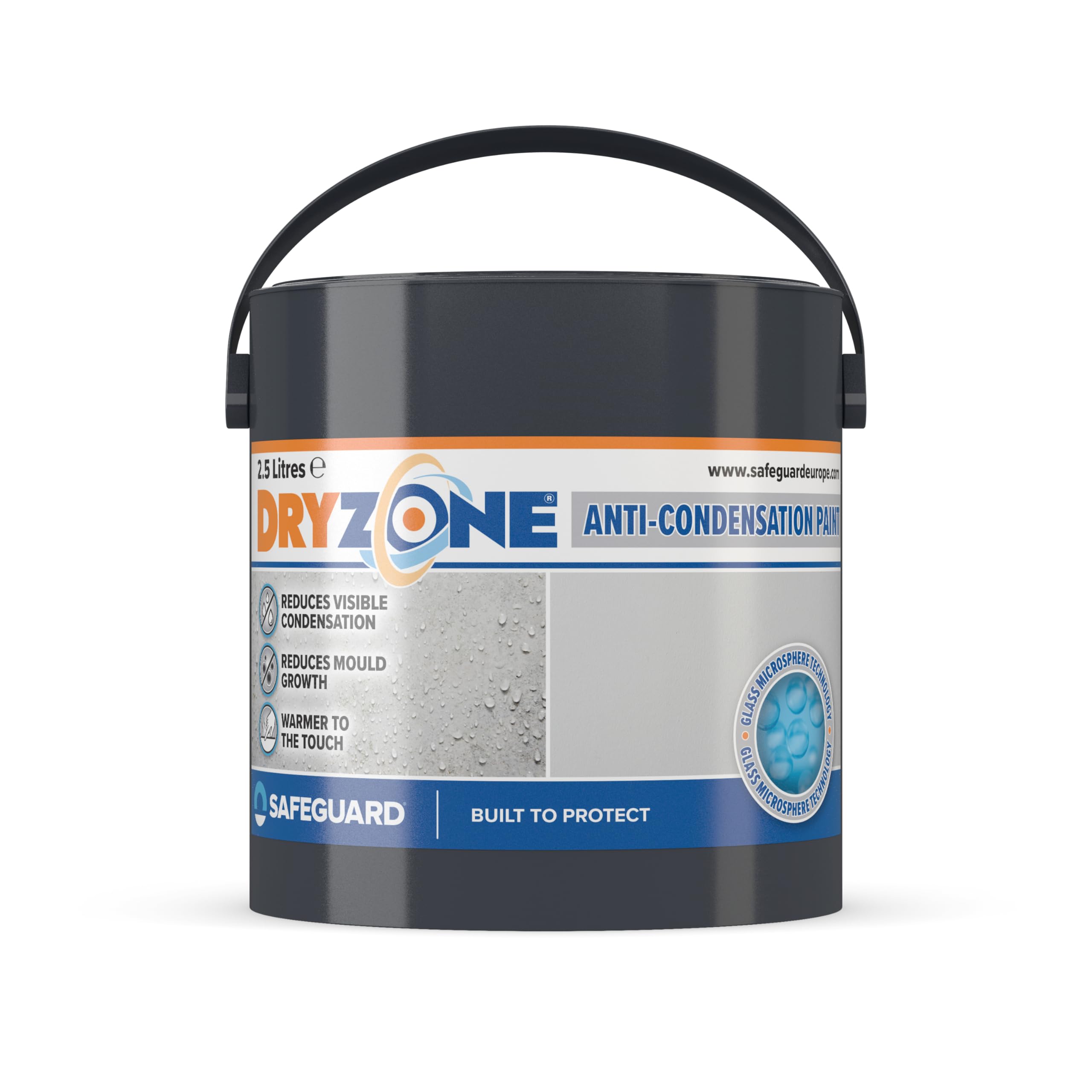 Dryzone Anti Condensation Paint (2.5 Liters, White, Matt Finish) Helps prevent mould and fungal growth