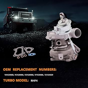 バティ Amazon.com: TOPAZ RHF4 1515A029 VT10 Turbo Turbocharger Compatible