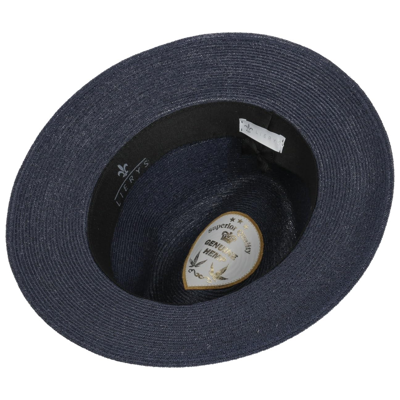 Lierys Sombrero de Cáñamo Vintello Traveller Hombre - Sol Verano Paja con Banda Grosgrain Primavera/Verano