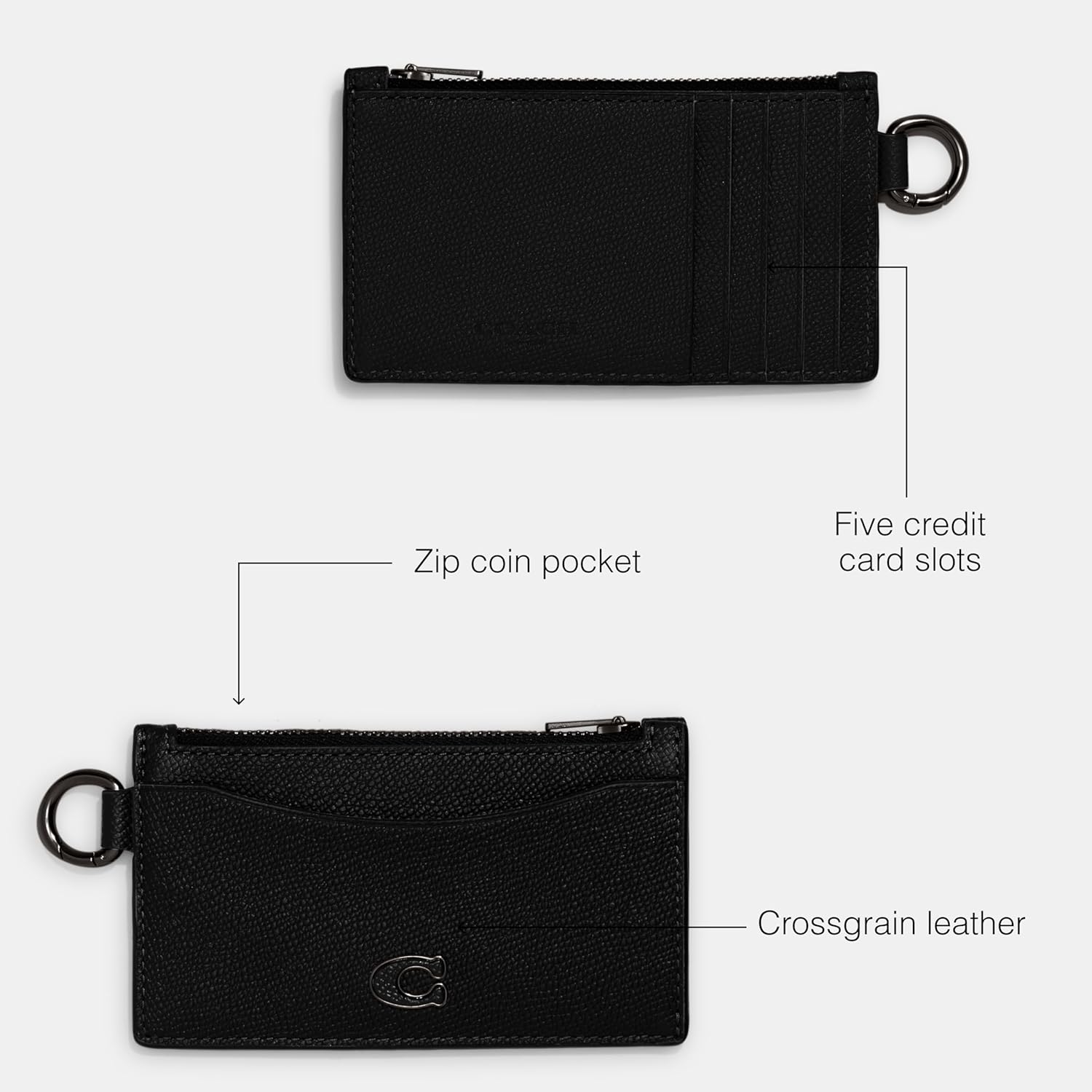 COACH Men's Zip Card Case