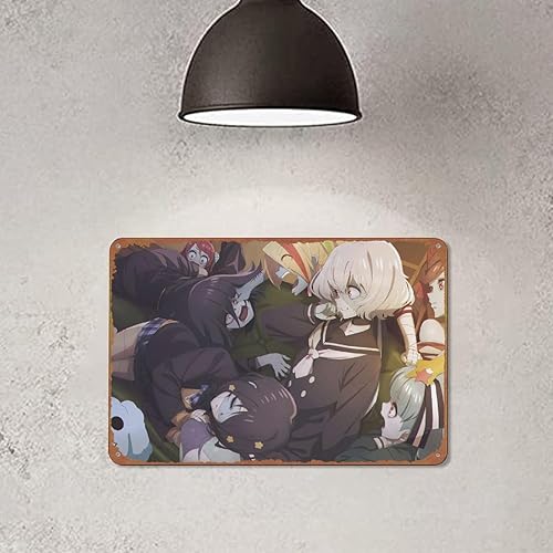 Miniatura 5 de Junko Konno Tae Yamada Zombie Land Saga Romero Lily Hoshikawa Ai Mizuno Saki Nikaidou Sakura Minamoto Yuugiri - Cartel de metal vintage para pared,