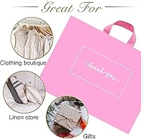 Vista 5 de 50 bolsas de mercancía con texto en inglés "Thank you" de 10 x 12 pulgadas, bolsas de agradecimiento extra gruesas de 3.1 mil para pequeñas