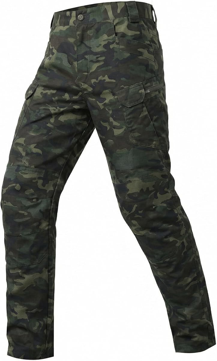 Zaitun Mens Casual Cargo Pants Lightweight Athletic Trousers Multi-Pocket Workout Hiking Pants Outdoor Work Tactical Pants