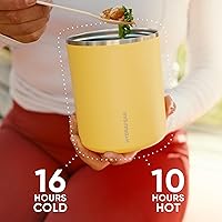 Vista 5 de Hydrapeak Tarro de alimentos aislado al vacío de acero inoxidable de 32 onzas para alimentos calientes y alimentos fríos, tarro de sopa a prueba