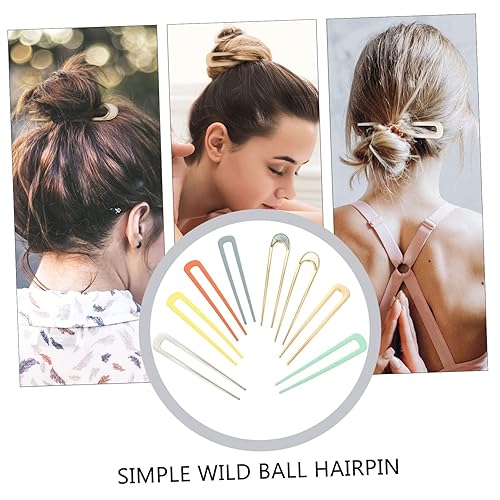 Miniatura 8 de 8 piezas de horquilla de metal en forma de U, accesorios para el cabello para mujeres, accesorios para el cabello para mujeres, kit de uñas de gel