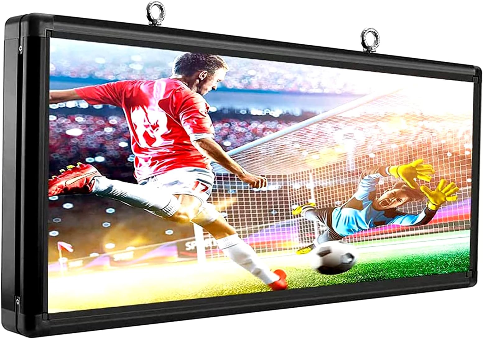 P6 40" × 18" Outdoor Programmable LED Sign – Full‑Color LED Sign Display, WiFi & USB Control, IP65 Waterproof Scrolling Text/Image/Video Advertising Board