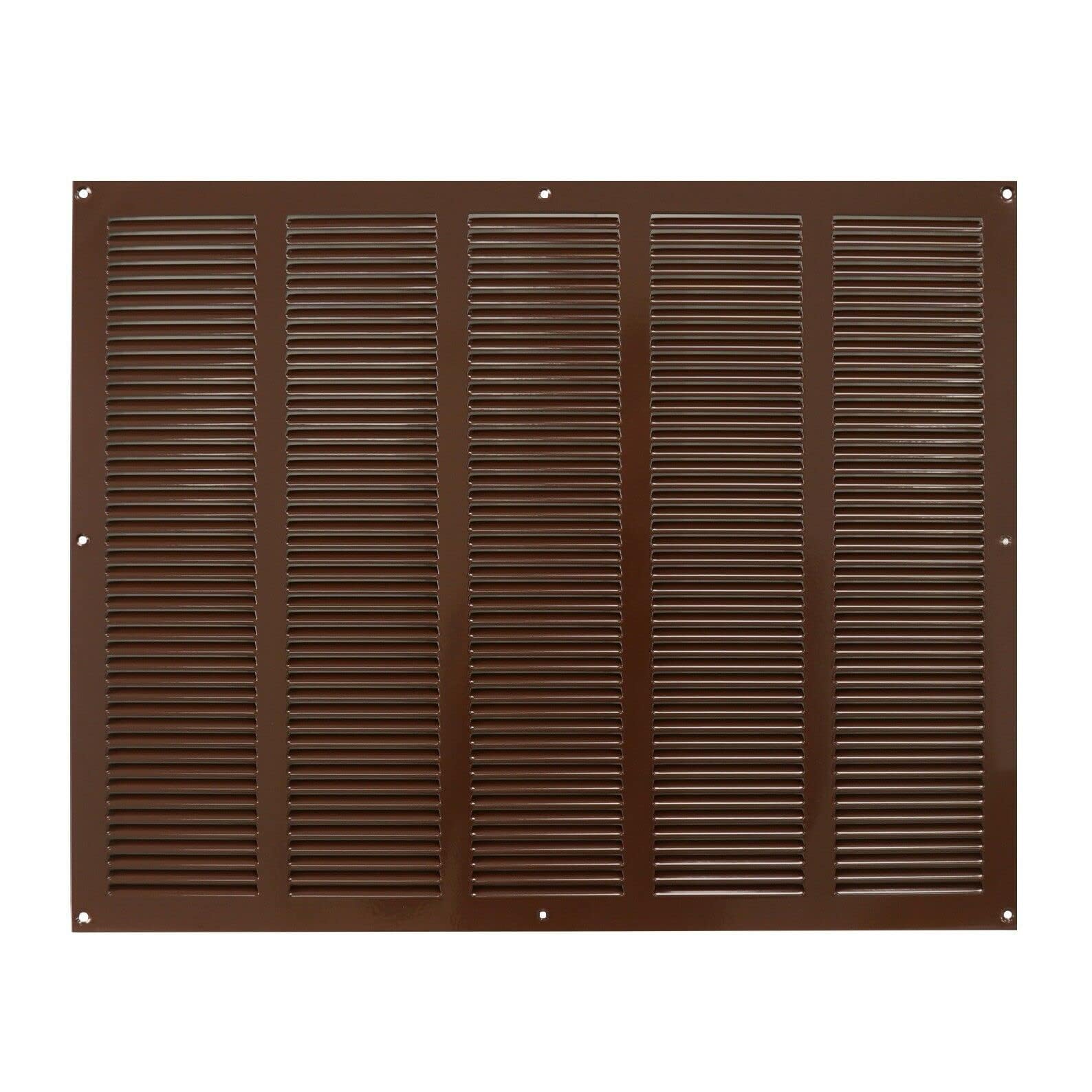 Prostko Ltd Brown Metal Air Vent Grille / 500Mm X 400Mm / With Fly Screen – Anti Insect Mesh/Modern Rectangular Flat Duct Cover