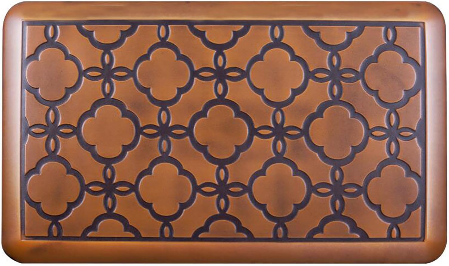 Anti Fatigue Comfort Mats Kitchen Floor Mats Standing Mat for Standup Desks, Kitchens and Garages, Antique Light Flower Pattern (20x32x3/4-Inch, Antique)