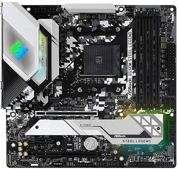 ASRock B550M Steel Legend Supports 3rd Gen AMD AM4 RyzenTM / Future AMD RyzenTM Processors Motherboard