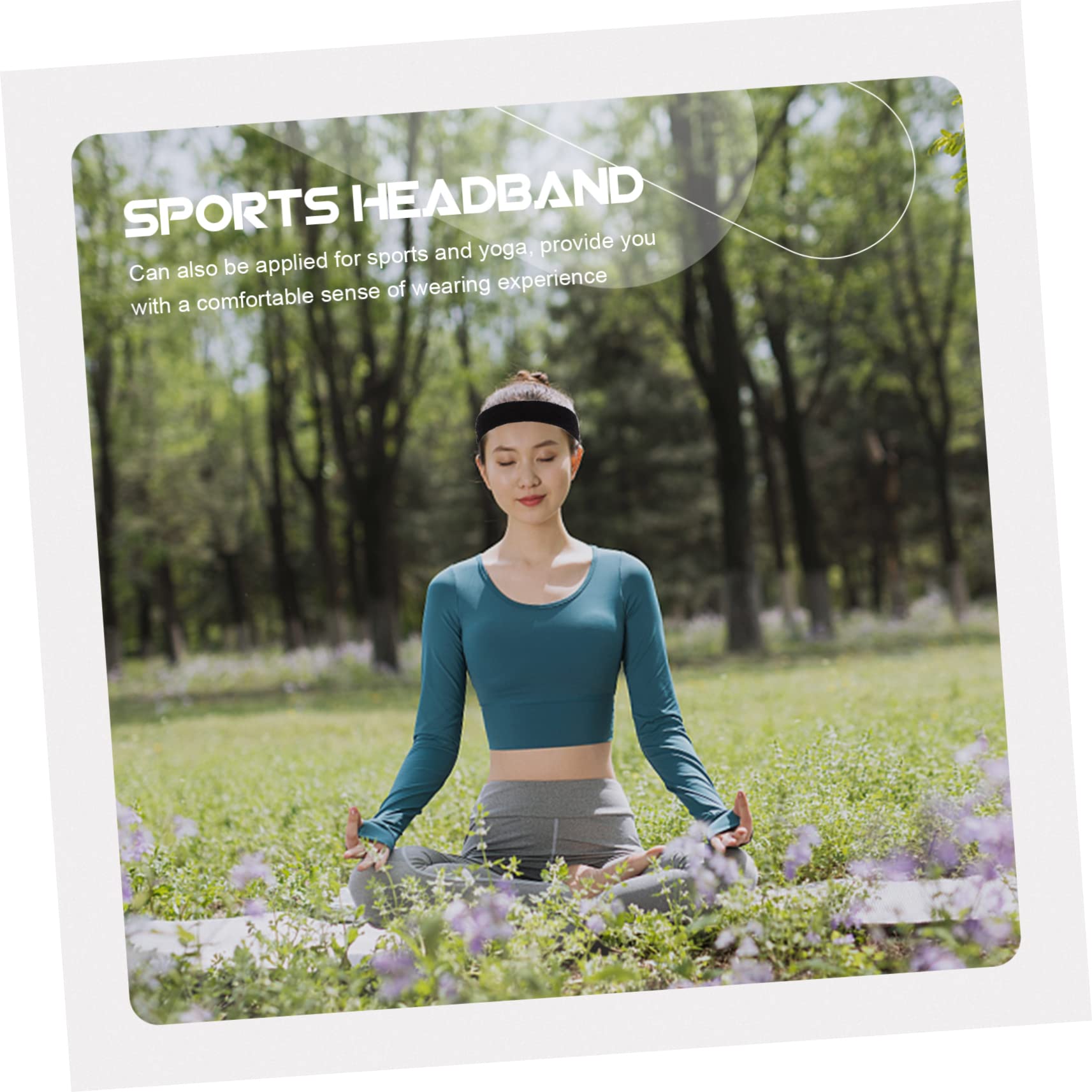 Toddmomy 25pièces Bandeaux Absorbants De Transpiration Lot de Élastiques Confortables pour Sport Yoga Et Fitness Doux Et Respirant Adaptés Aux Femmes Et Aux Filles Couleur Noire