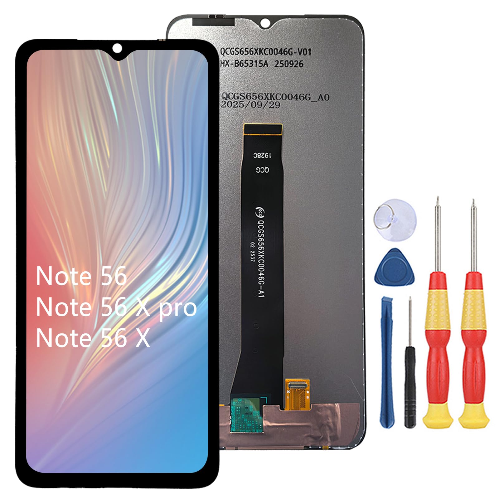 Display LCD compatibile con Doogee Note 56 / Note 56X Pro/Note 56X Display LCD Touch Screen Assembly parti di ricambio con strumenti.