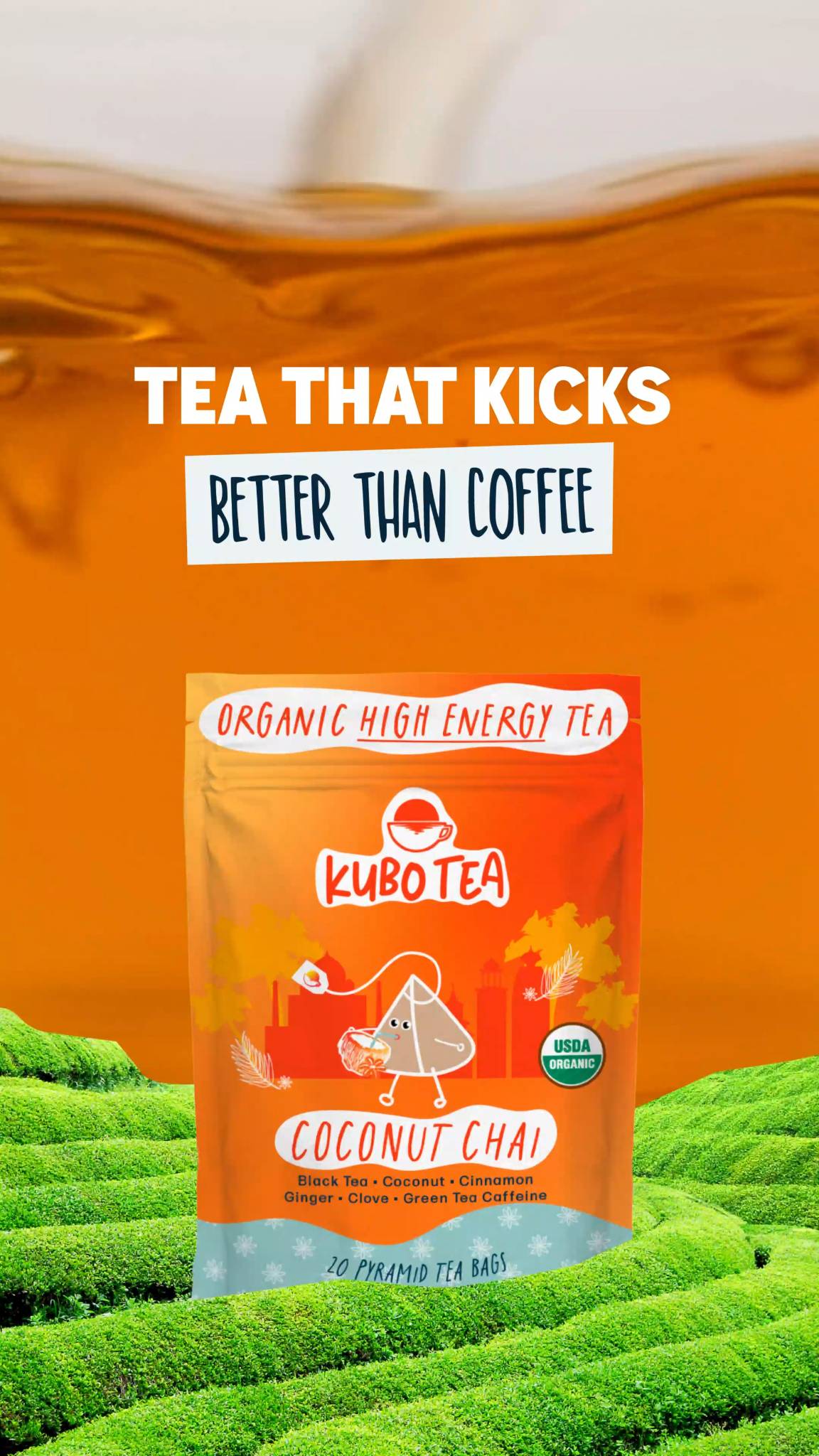 Amazon.com : Kubo Japanese Matcha Tea Bags | Organic High Caffeine