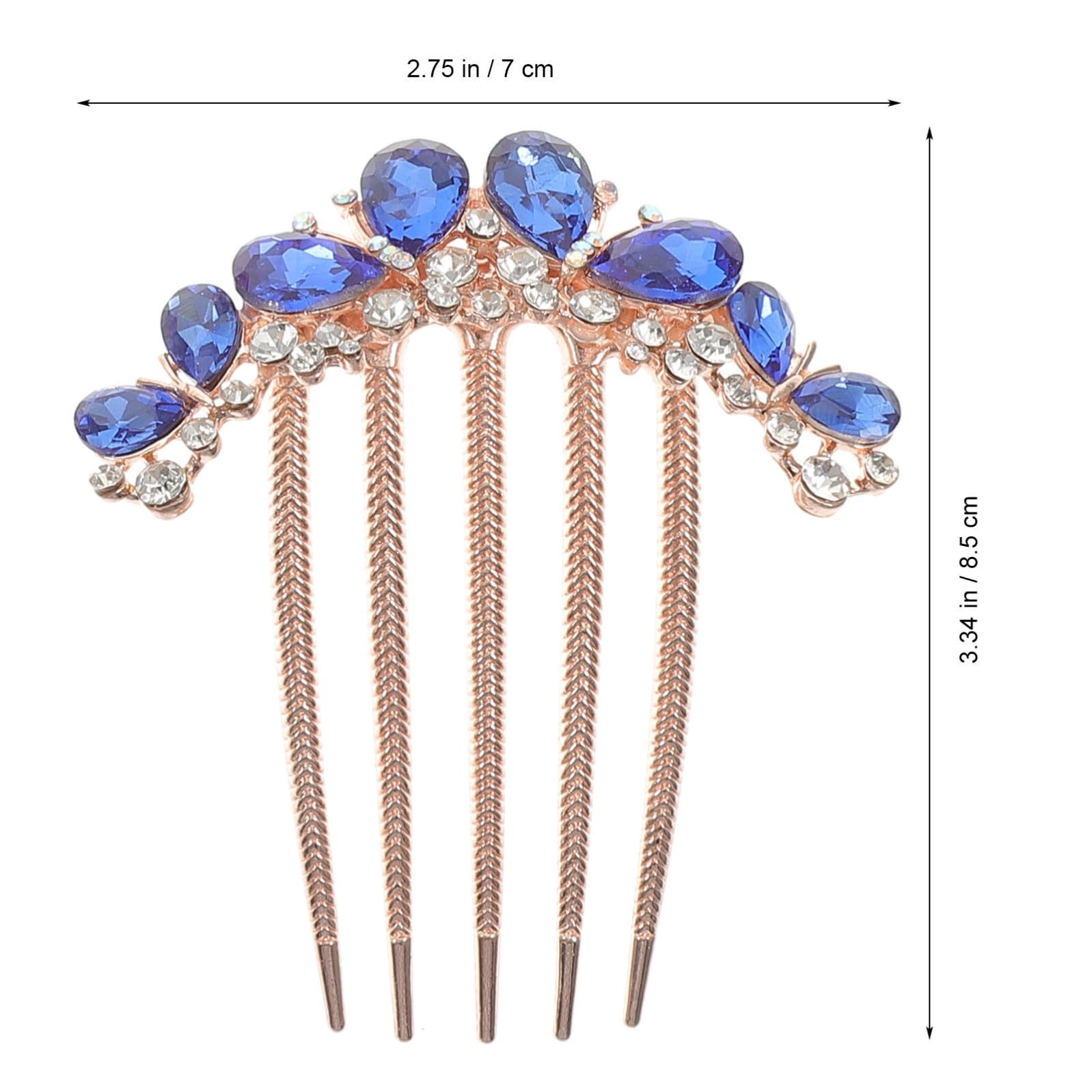 Healeved 12pièces Peigne à Cheveux Strass Accessoires Décoratifs Pour Femmes Peignes à Insérer Élégants Pour Occasions Spéciales Quotidien