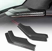 Vista 8 de CHEAYAR Cubierta de tablero de control compatible con Chevrolet Corvette C8 Stingray 2020-2023, cubierta de tira de tablero de consola ABS