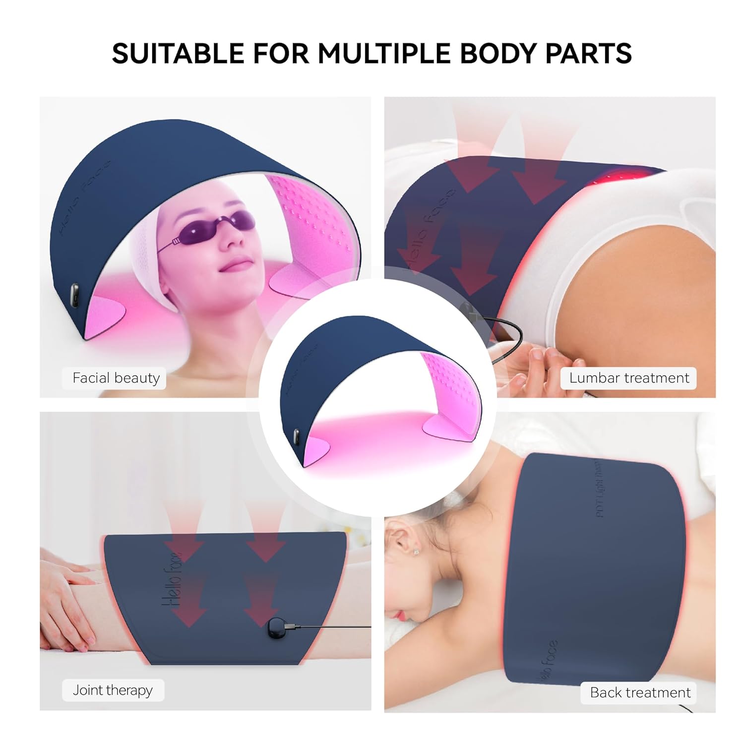 Light Therapy System L6 Treatment of mild to moderate inflammatory acne， facial wrinkles.