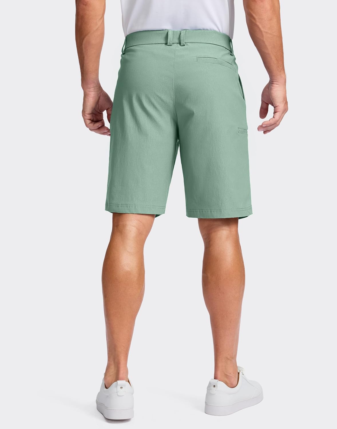 Pudolla Men's Casual Shorts 7/9 Inch Golf Shorts Stretch Dress Work Shorts for Men with 4 Pockets Quick Dry Lightweight - Image 2