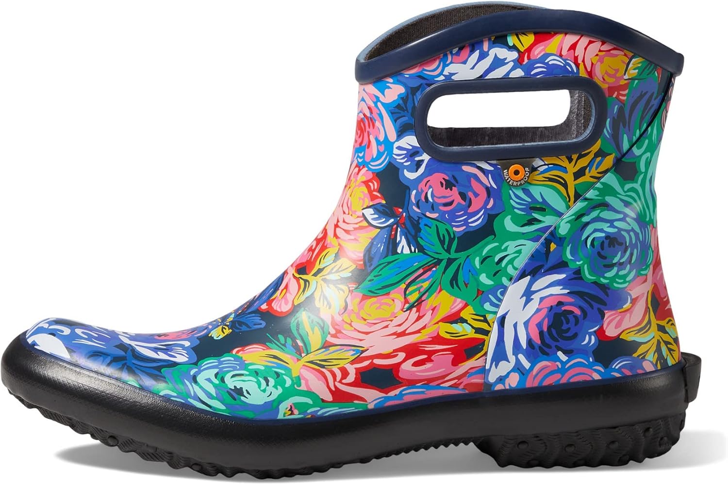 BOGS Women's Patch Ankle Garden Boot, Rose Multi, 9