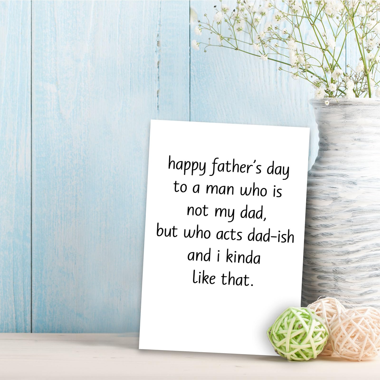 Divertida tarjeta para el día del padre para padrastro, tarjeta de regalo para el día del padre, tarjeta del día del padrastro, regalos para padrastro de hija hijo, tarjeta para padrastro con