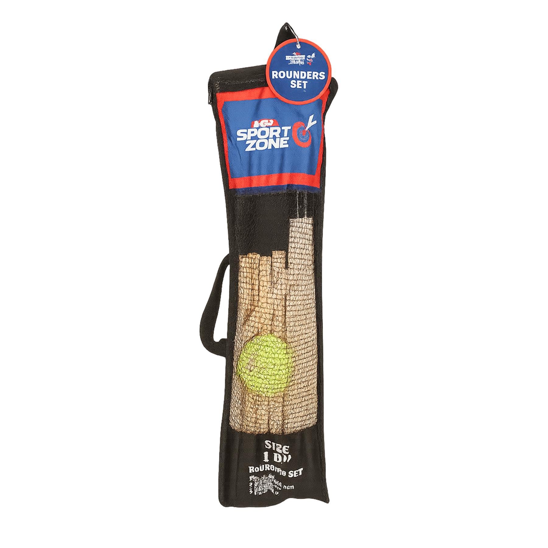 Juego completo de 6 piezas de madera para niños, mango antideslizante suave, para deportes al aire libre, con bolsa de transporte de malla